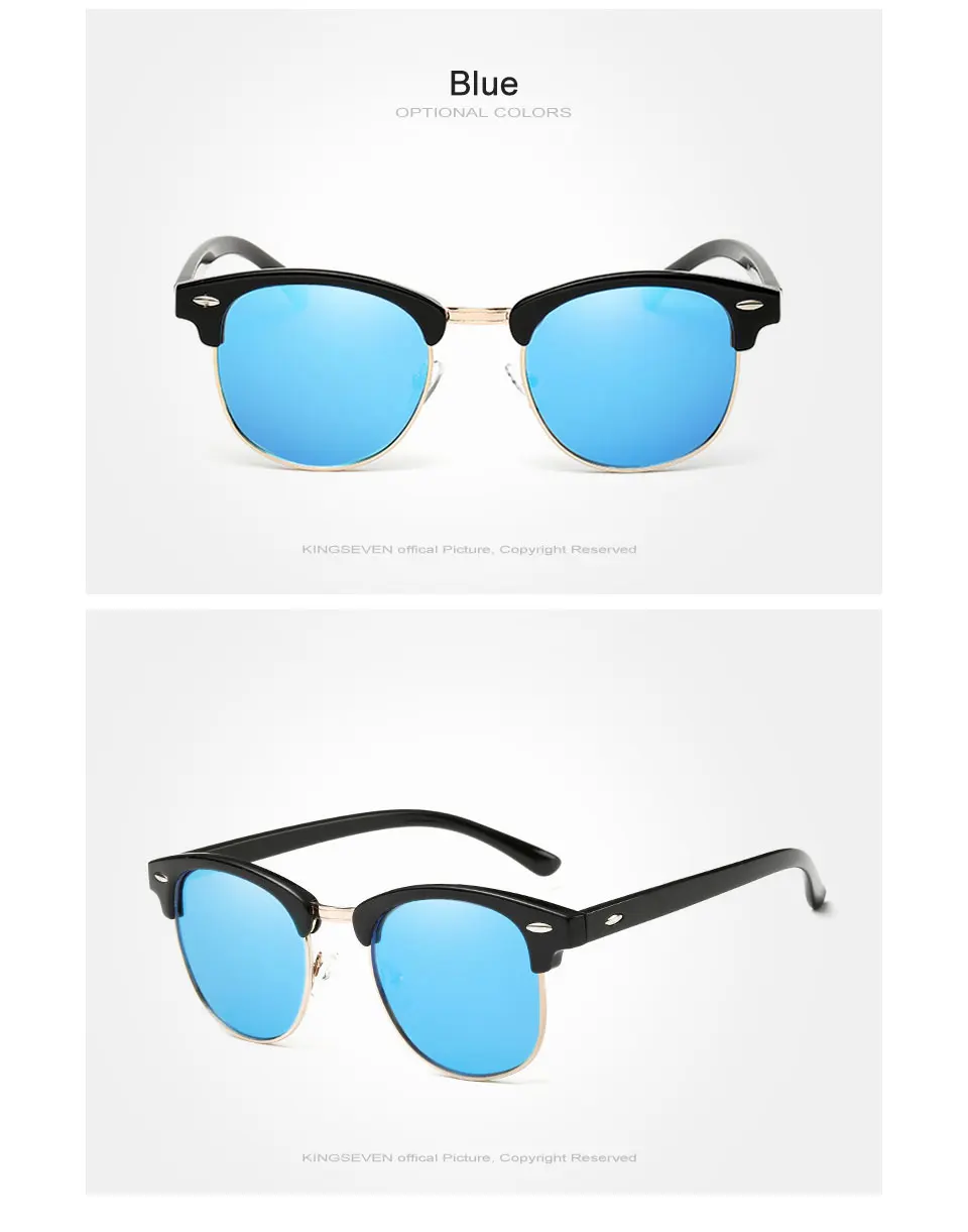 KINGSEVEN Polarized Sunglasses Women Retro Metal Frame Sun Glasses Famous Lady Brand Designer Oculos masculino lentes de sol 22