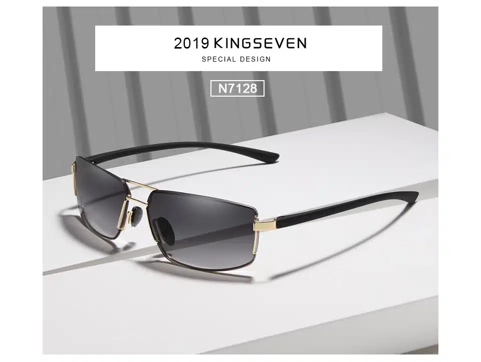 KINGSEVEN Brand Design Sunglasses Men Driving Square Frame Sun Glasses Male Classic Unisex Goggles Eyewear Gafas 13