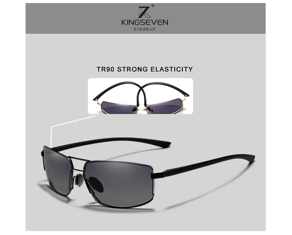 KINGSEVEN Brand Design Sunglasses Men Driving Square Frame Sun Glasses Male Classic Unisex Goggles Eyewear Gafas 14