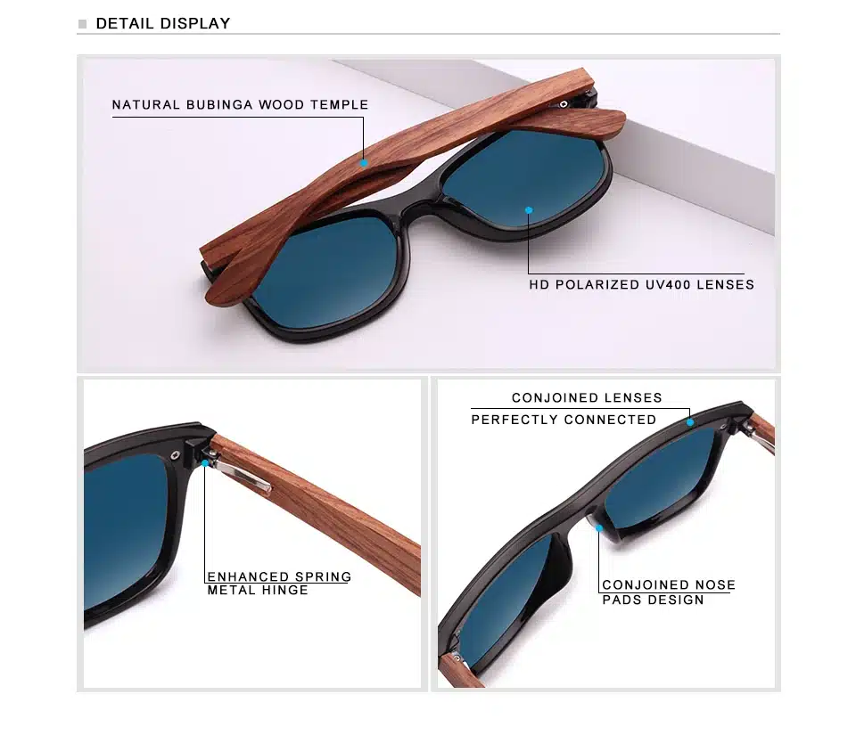 KINGSEVEN Natural Wooden Sunglasses Men Polarized Fashion Sun Glasses Original Wood Oculos de sol masculino 14