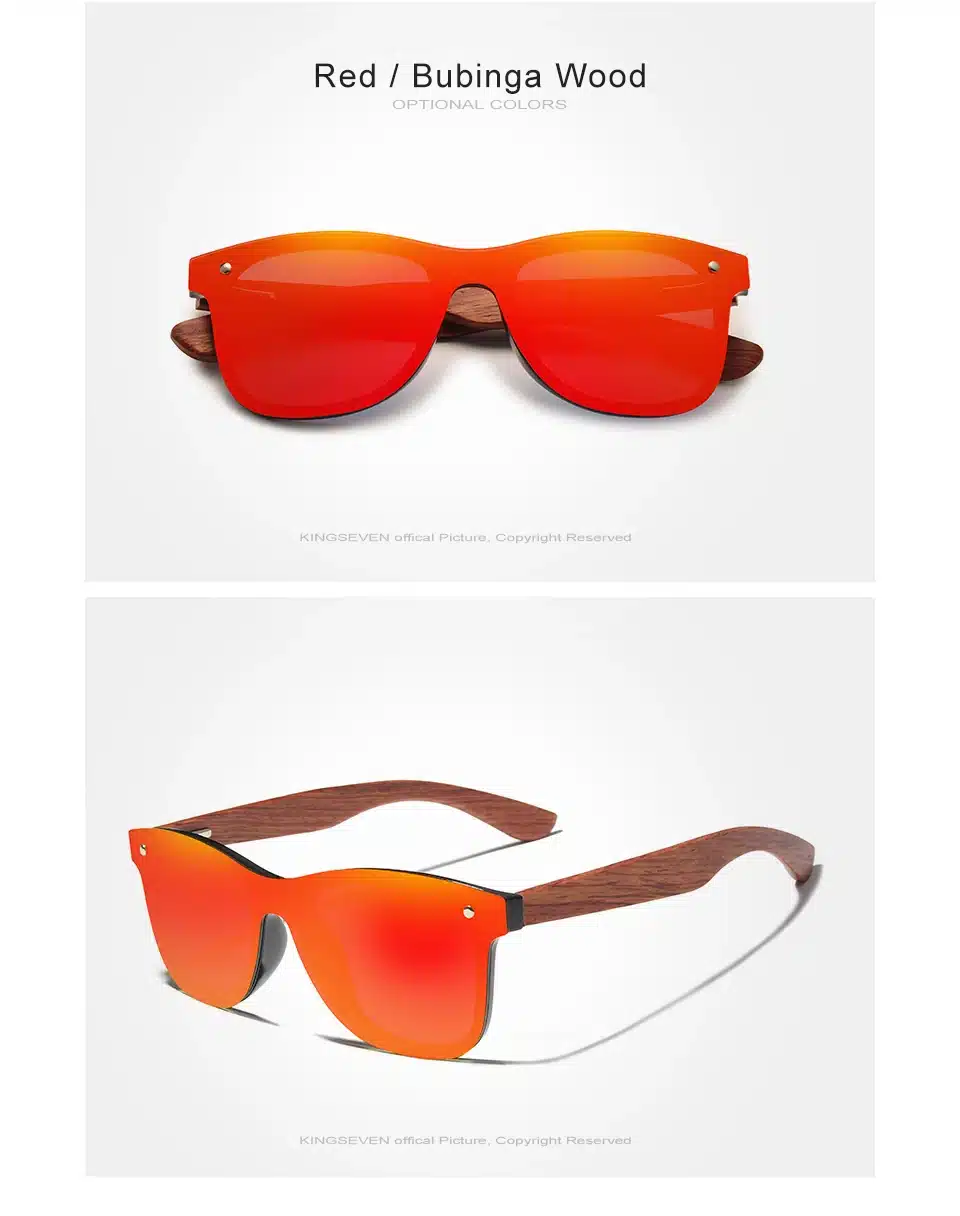 KINGSEVEN Natural Wooden Sunglasses Men Polarized Fashion Sun Glasses Original Wood Oculos de sol masculino 22