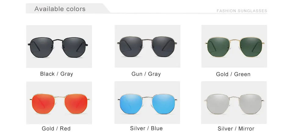 KINGSEVEN 2019 Classic Reflective Sunglasses Men Hexagon Retro Sun glasses Stainless Steel Eyewear Oculos Gafas De Sol Shades 15