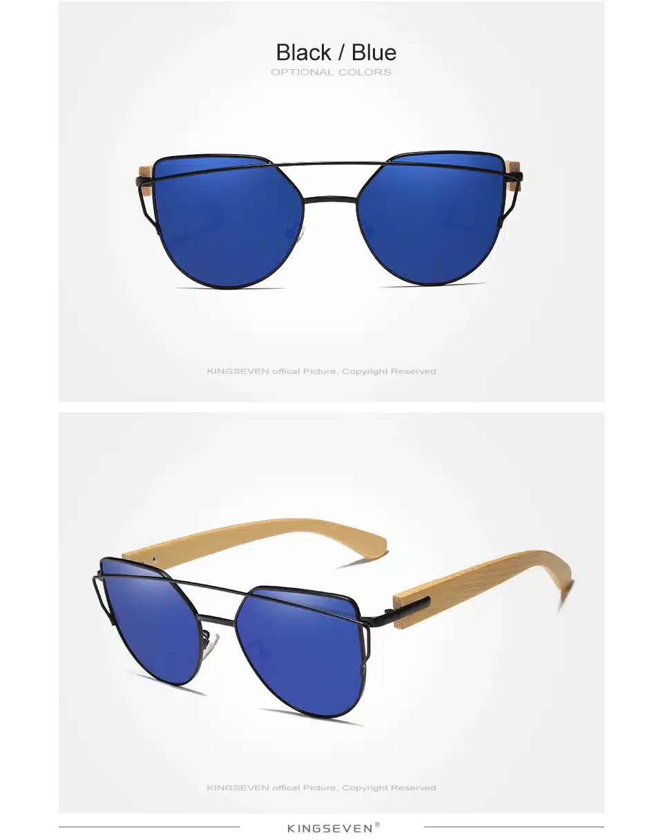 KINGSEVEN Handmade Wood Sunglasses Men Bamboo Sunglass Women Brand Design Original Wood Glasses Oculos de sol masculino 11