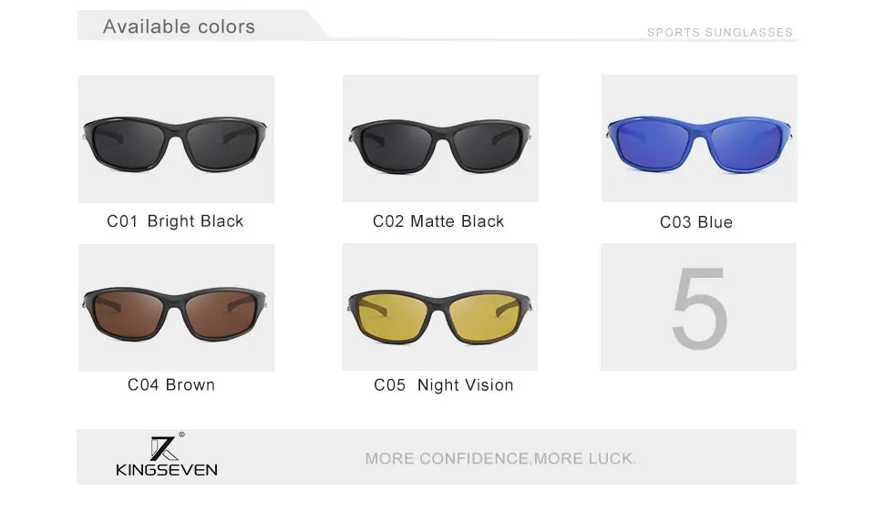 KINGSEVEN Men Driving Sunglasses Polarized Sunglasses Driving Night Vision Goggles Sun Glasess Brand Designer Oculos De Sol 15