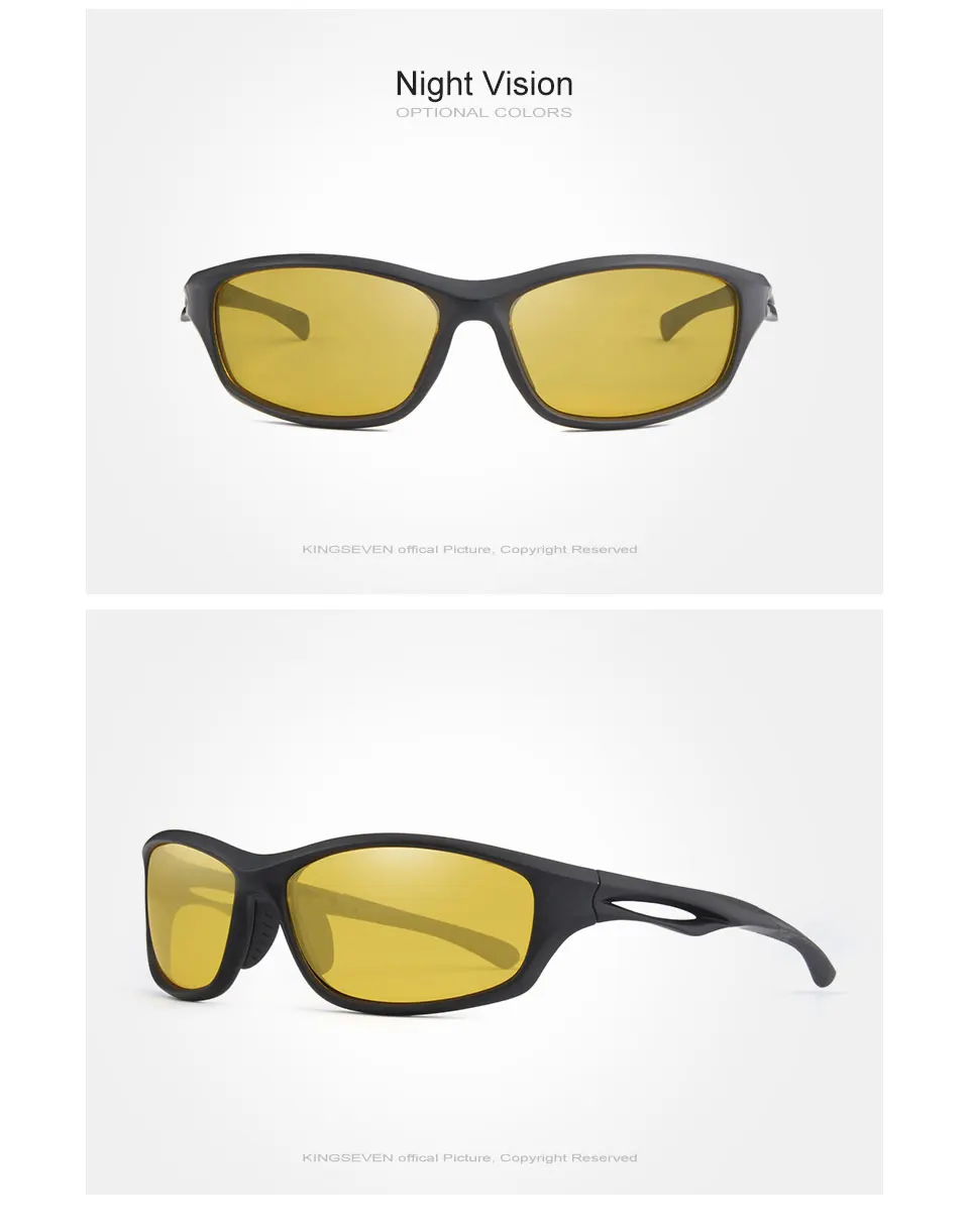 KINGSEVEN Men Driving Sunglasses Polarized Sunglasses Driving Night Vision Goggles Sun Glasess Brand Designer Oculos De Sol 21