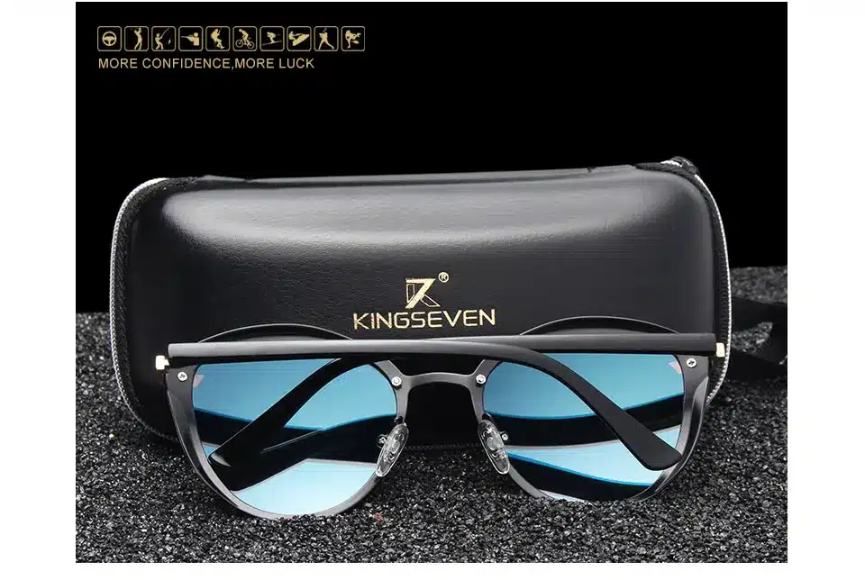 KINGSEVEN Fashion Female Polarized Sunglasses Women Cat Eye Glases Ladies Sun Glasses Mirror Original Accessories oculos de sol 13