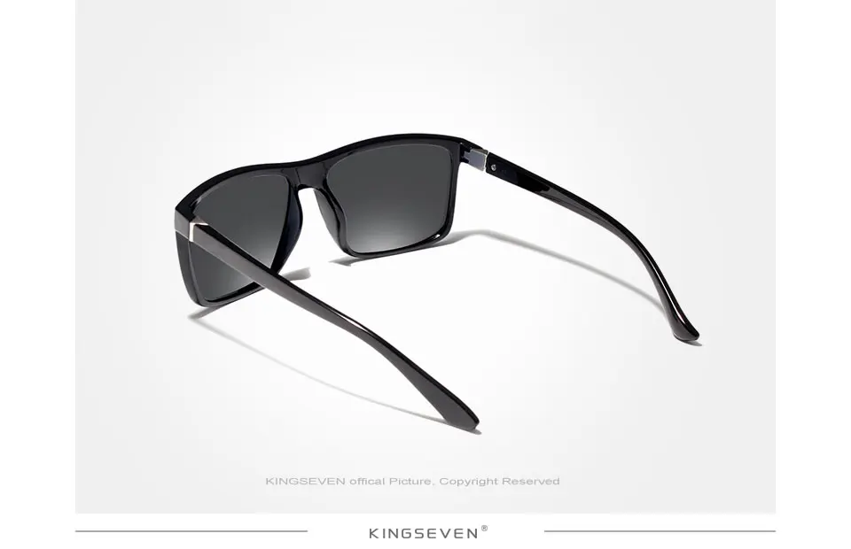 KINGSEVEN Brand Vintage Style Sunglasses Men UV400 Classic Male Square Glasses Driving Travel Eyewear Unisex Gafas Oculos S730 16