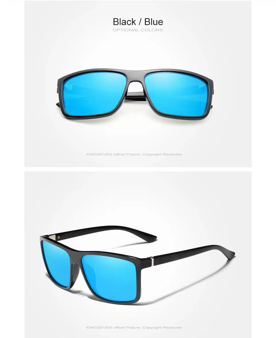 KINGSEVEN Brand Vintage Style Sunglasses Men UV400 Classic Male Square Glasses Driving Travel Eyewear Unisex Gafas Oculos S730 19