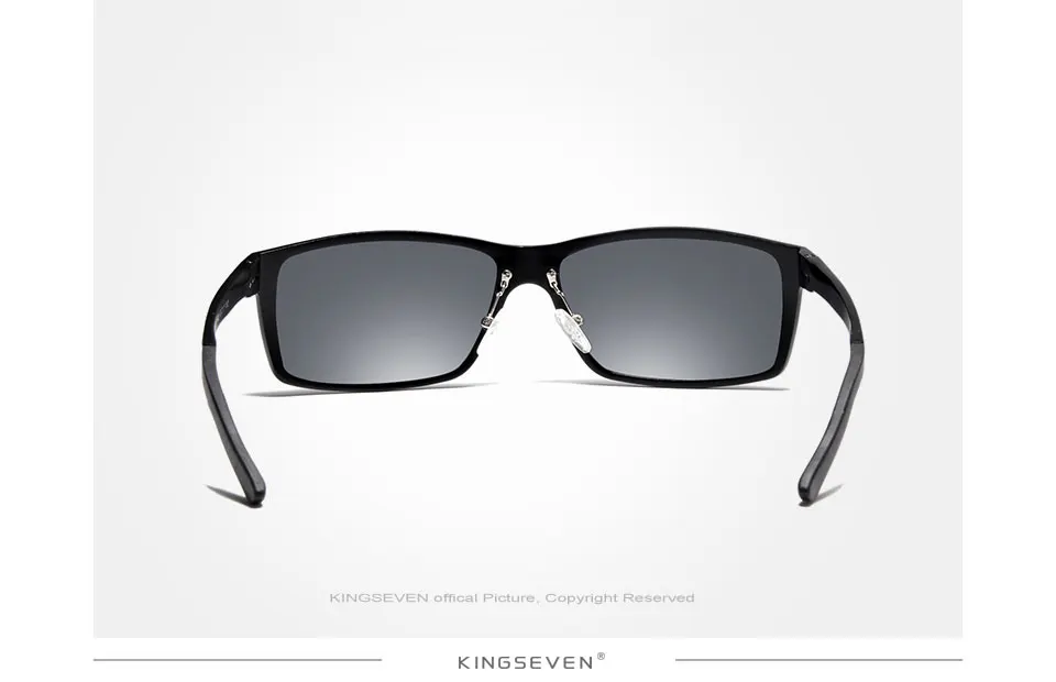 KINGSEVEN New Design Aluminum Magnesium Sunglasses Men Polarized Square Driving Sun Glasses Male Eyewear Accessories For Men 19