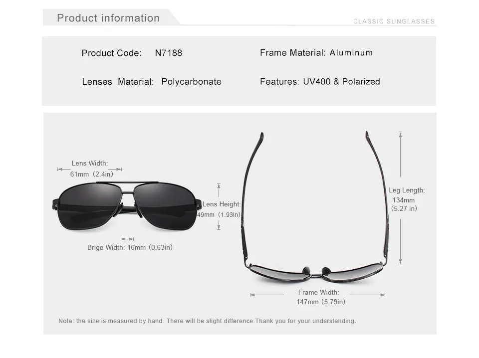 KINGSEVEN New Aluminum Brand New Polarized Sunglasses Men Fashion Sun Glasses Travel Driving Male Eyewear Oculos N7188 14