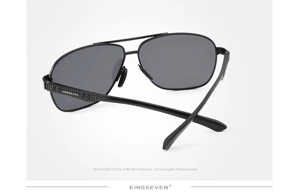 KINGSEVEN New Aluminum Brand New Polarized Sunglasses Men Fashion Sun Glasses Travel Driving Male Eyewear Oculos N7188 17