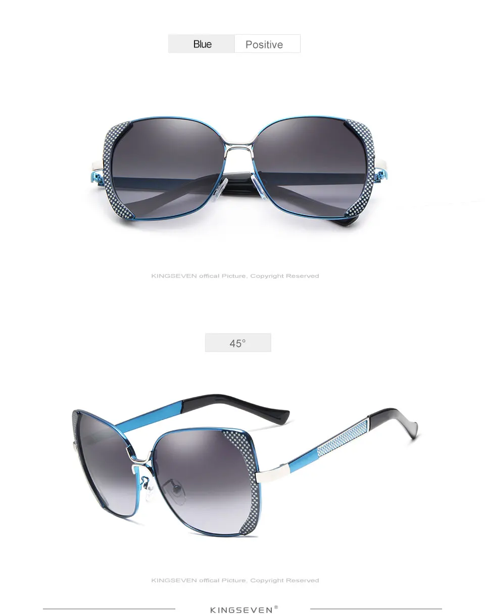 KINGSEVEN Brand Design Luxury Polarized Sunglasses Women Ladies Gradient Butterfly Sun Glasses Female Vintage oversized Eyewear 21