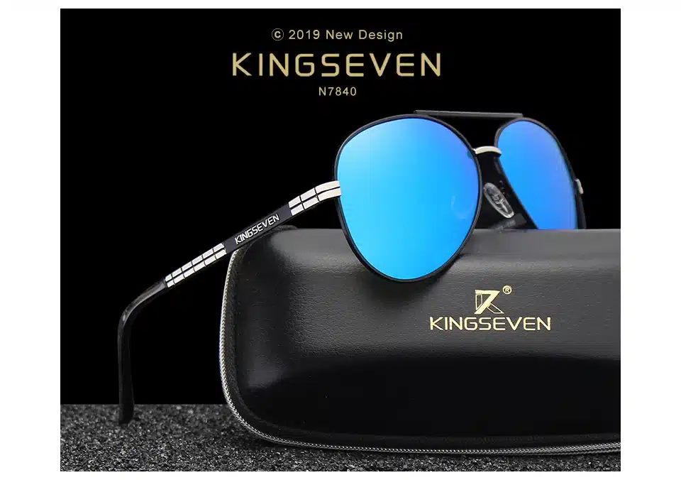 KINGSEVEN 2019 New Design Aviation Alloy Frame HD Polarized Sunglasses For Men UV400 Protection 13