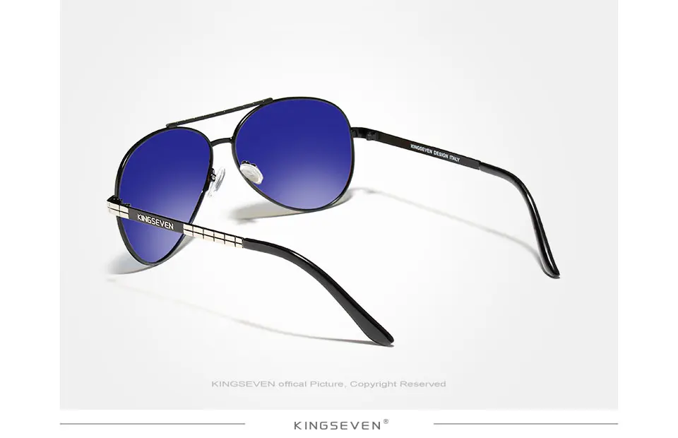 KINGSEVEN 2019 New Design Aviation Alloy Frame HD Polarized Sunglasses For Men UV400 Protection 20