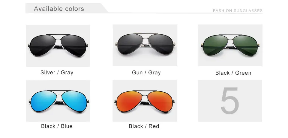KINGSEVEN Design Men's Glasses Pilot HD Polarized Sunglasses For Men/Women Driving Sun Glasses With Emboss Logo Oculos De Sol 17