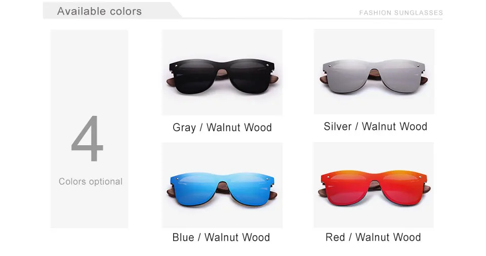 KINGSEVEN 2019 Handmade Walnut Wooden Eyewear Polarized Mirror Sunglasses Men Women Vintage Design Oculos de sol masculino UV400 15