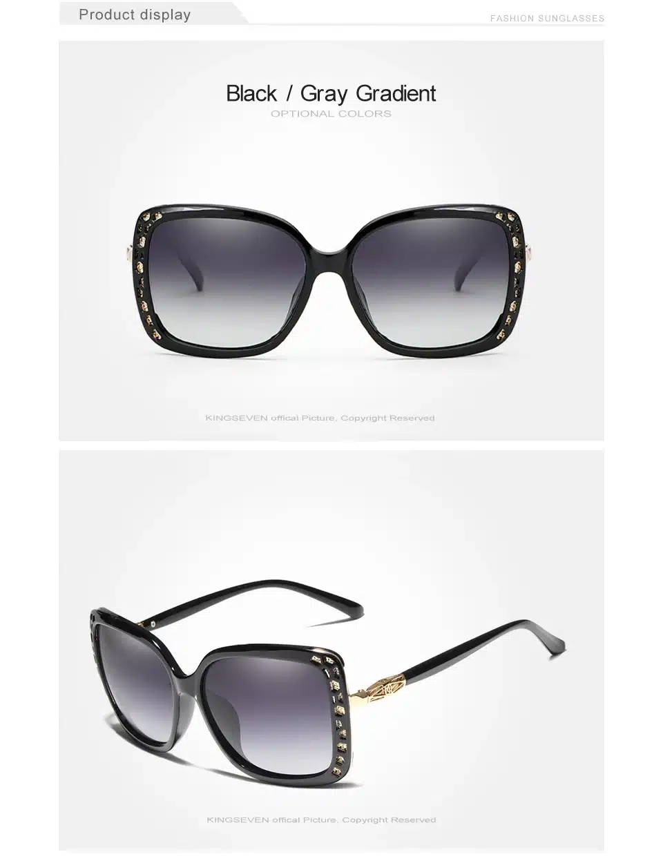 KINGSEVEN 2019 New Women Fashion Brand Designer Oval Sunglasses Butterfly Frame Summer Gradient Lens Sun glasses Retro K7215 16