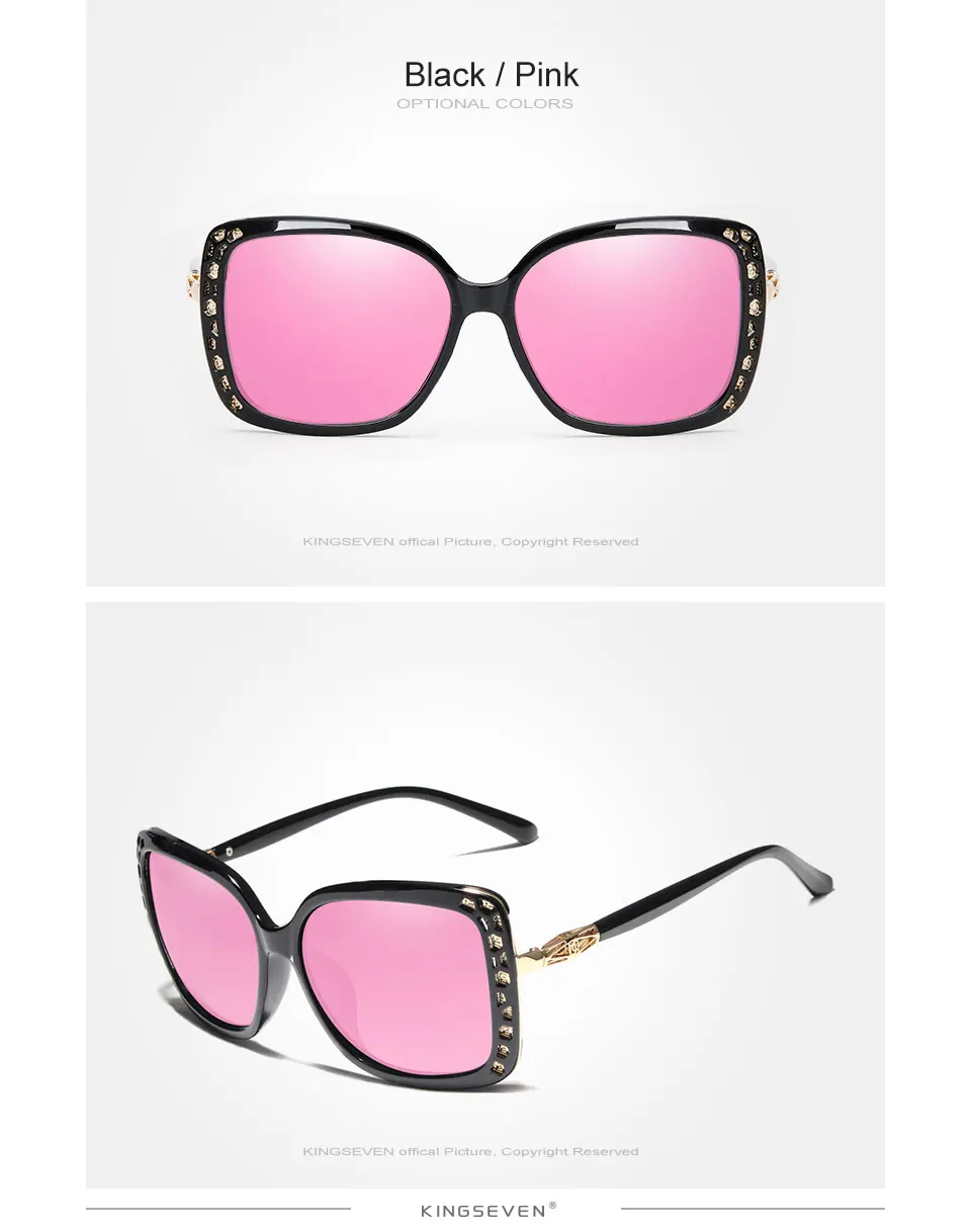 KINGSEVEN 2019 New Women Fashion Brand Designer Oval Sunglasses Butterfly Frame Summer Gradient Lens Sun glasses Retro K7215 21