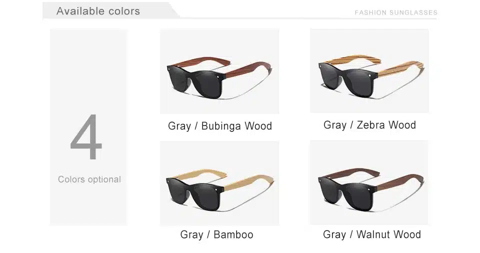 KINGSEVEN Gray Polarized Lens New Zebra Wood Sunglasses Women Men Luxury Brand Vintage Wooden Sun Glasses Retro Eyewear 11
