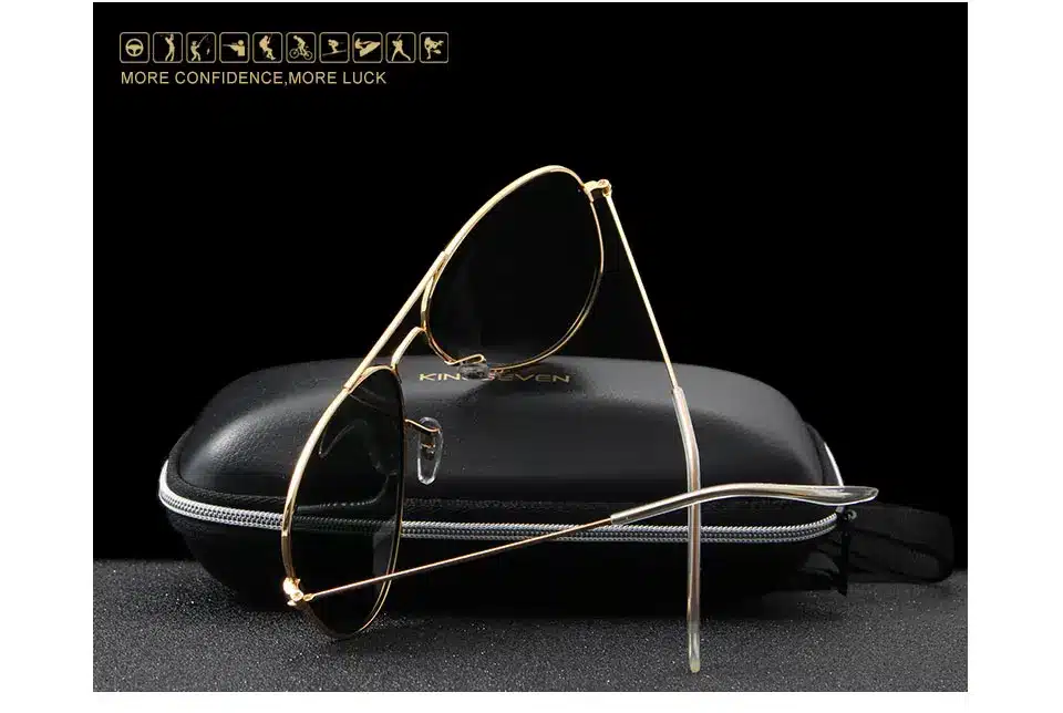 58mm Retro Classic Sunglasses Polarized Women KINGSEVEN Brand Female Sun glasses For Women 2019 Fashion Oculos Designer Shades 2