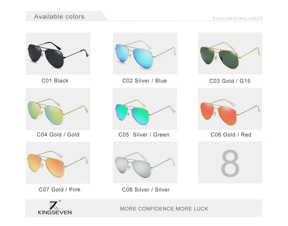 58mm Retro Classic Sunglasses Polarized Women KINGSEVEN Brand Female Sun glasses For Women 2019 Fashion Oculos Designer Shades 3