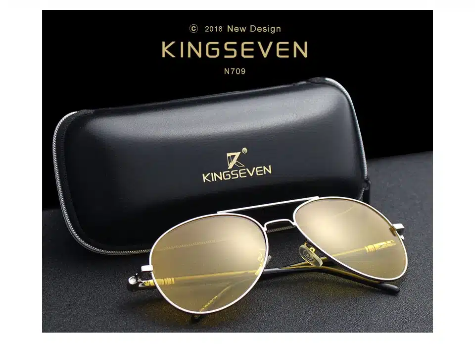 2018 Mens Polarized Night Driving Sunglasses Men Brand Designer Yellow Lens Night Vision Driving Glasses Goggles Reduce Glare 13