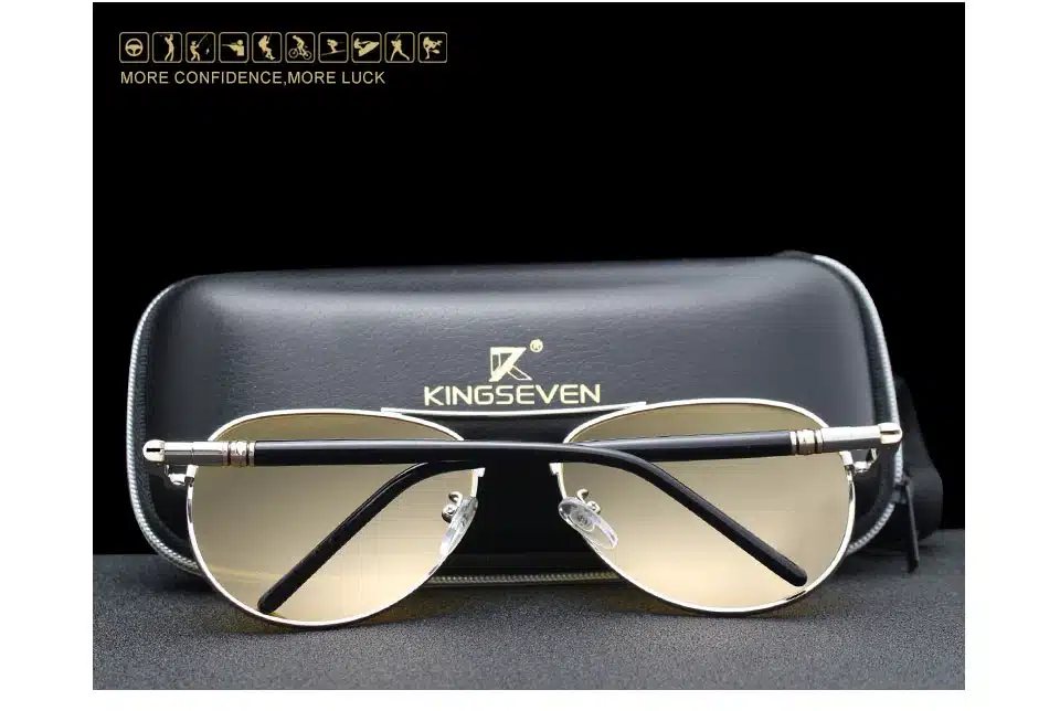2018 Mens Polarized Night Driving Sunglasses Men Brand Designer Yellow Lens Night Vision Driving Glasses Goggles Reduce Glare 14