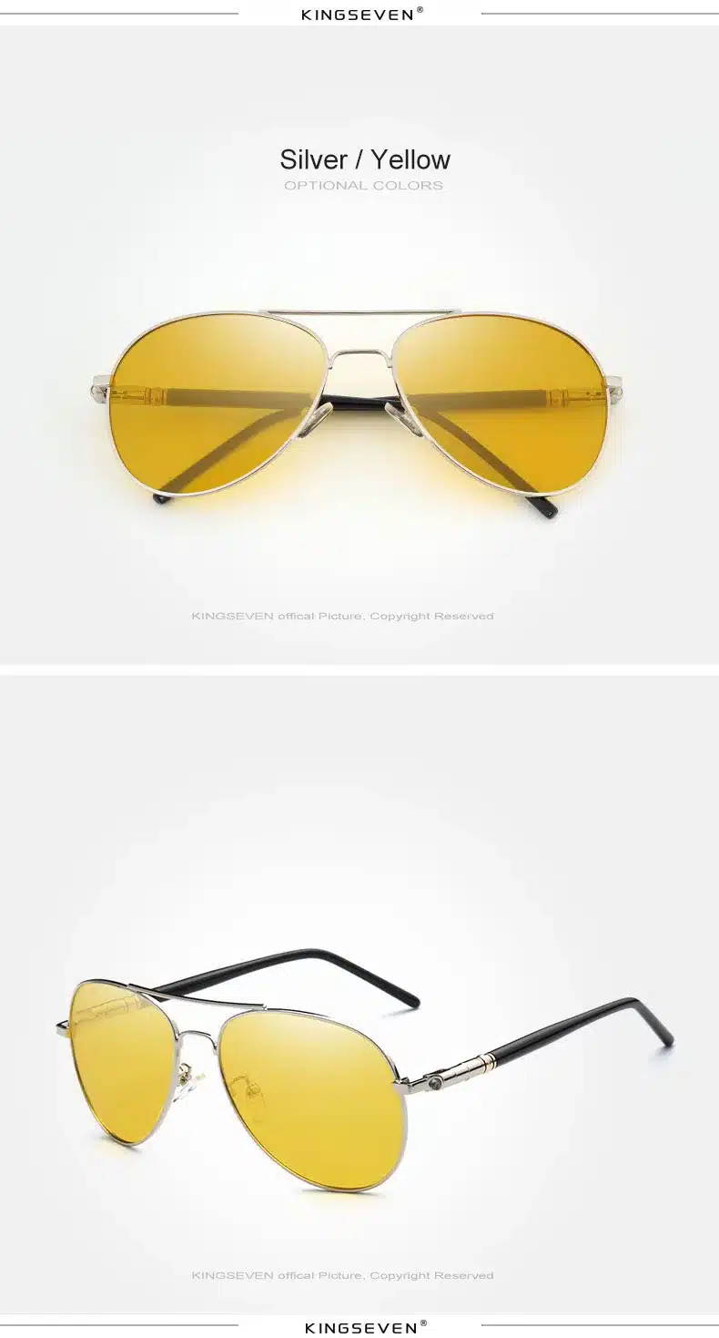 2018 Mens Polarized Night Driving Sunglasses Men Brand Designer Yellow Lens Night Vision Driving Glasses Goggles Reduce Glare 19
