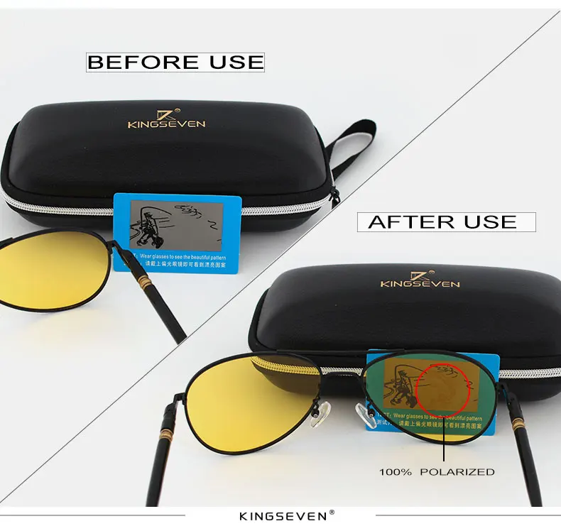 2018 Mens Polarized Night Driving Sunglasses Men Brand Designer Yellow Lens Night Vision Driving Glasses Goggles Reduce Glare 20