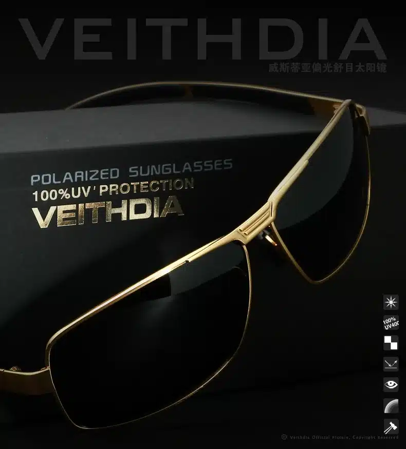 VEITHDIA Brand Men's Sunglasses Polarized Sun Glasses Driving Glasses oculos de sol masculino Eyewear Accessories shades For Men 4