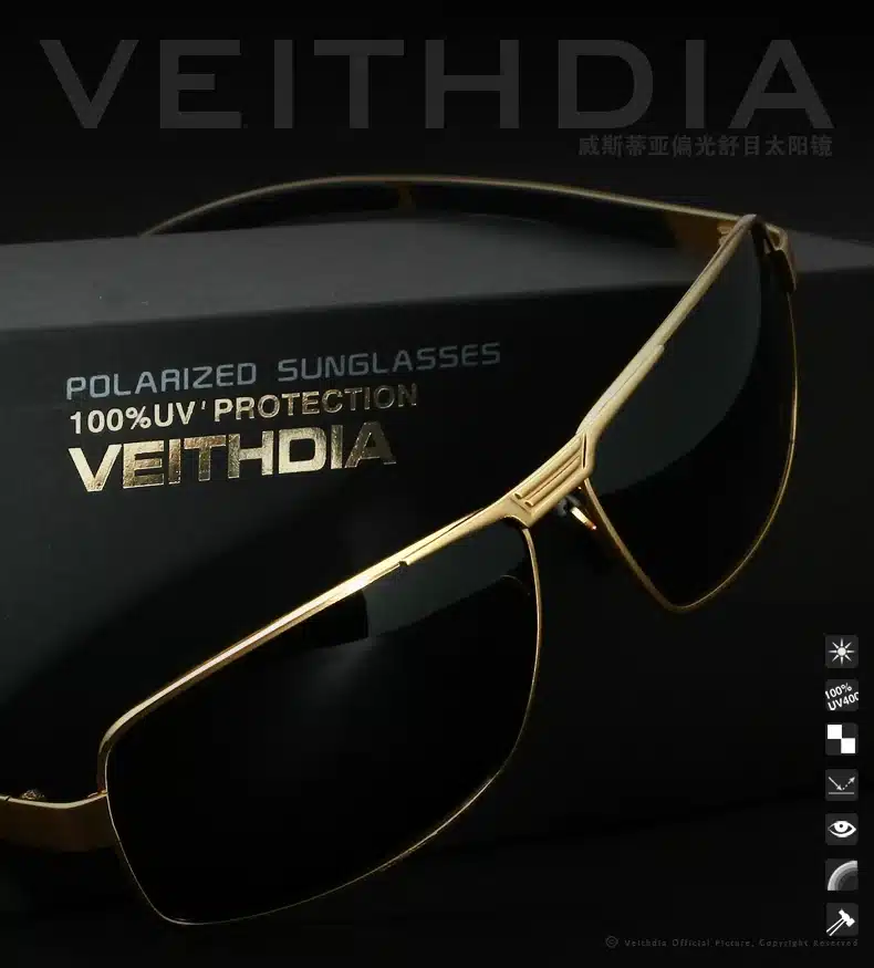 VEITHDIA Brand Men's Sunglasses Polarized Sun Glasses oculos de sol masculino Eyewear Accessories For Men 2490 14