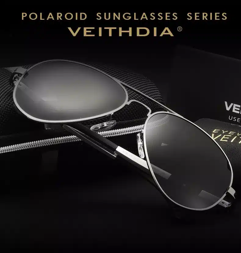 VEITHDIA Aluminum Magnesium Men's Sunglasses Polarized Sun Glasses Male Classic Eyewears Accessories Men Oculos de grau 6695 12