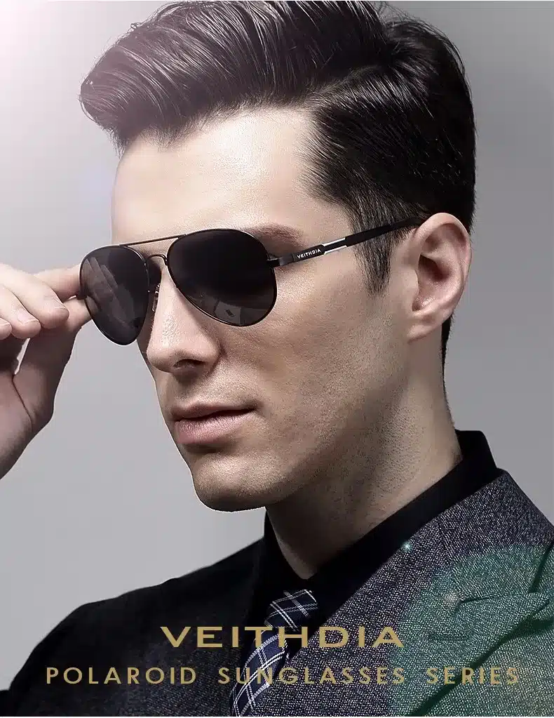 VEITHDIA Aluminum Magnesium Men's Sunglasses Polarized Sun Glasses Male Classic Eyewears Accessories Men Oculos de grau 6695 14