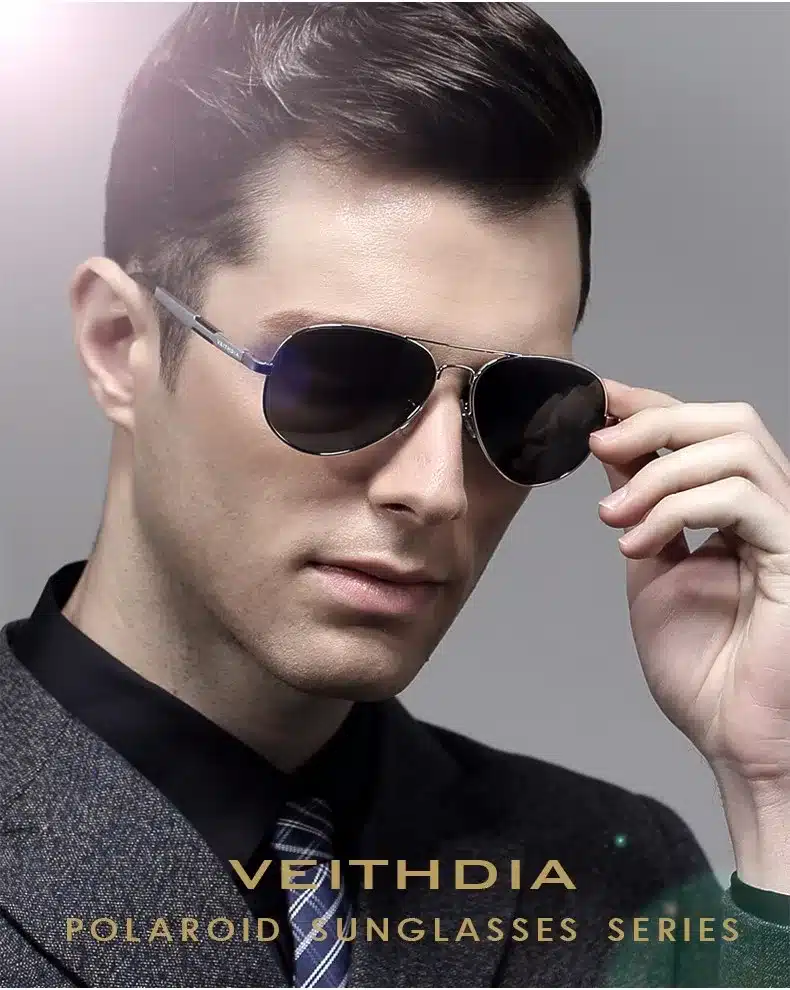 VEITHDIA Aluminum Magnesium Men's Sunglasses Polarized Sun Glasses Male Classic Eyewears Accessories Men Oculos de grau 6695 15