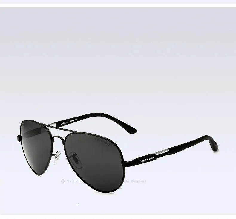 VEITHDIA Aluminum Magnesium Men's Sunglasses Polarized Sun Glasses Male Classic Eyewears Accessories Men Oculos de grau 6695 33