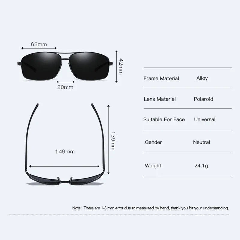 VEITHDIA Brand Designer Sunglasses Men HD Polarized Lens Male Sun Glasses Eyewear Accessories gafas oculos de sol masculino 2458 14