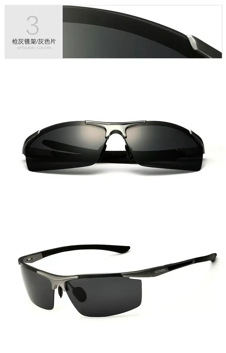 VEITHDIA Aluminum Magnesium Sport Sunglasses Polarized Men Coating Mirror Driving Sun Glasses oculos Male Eyewear Accessories 13