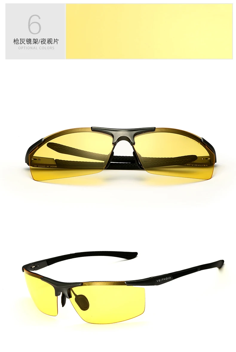 VEITHDIA Aluminum Magnesium Sport Sunglasses Polarized Men Coating Mirror Driving Sun Glasses oculos Male Eyewear Accessories 18