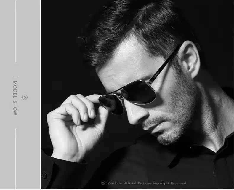 VEITHDIA Brand Designer Polarizerd Sunglasses Men Glass Mirror Green Lense Vintage Sun Glasses Eyewear Accessories Oculos 3152 18