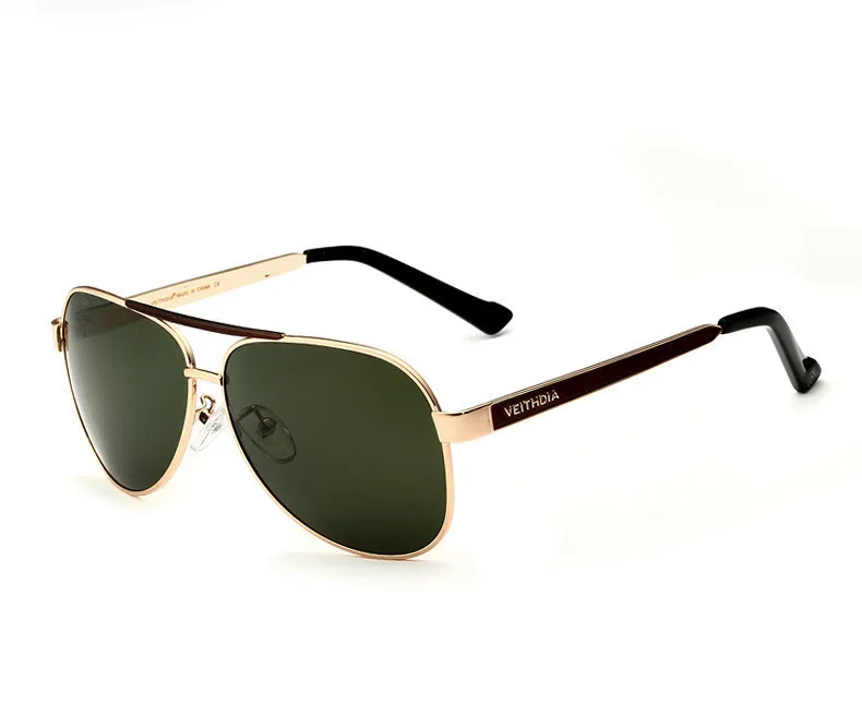 VEITHDIA Brand Designer Polarizerd Sunglasses Men Glass Mirror Green Lense Vintage Sun Glasses Eyewear Accessories Oculos 3152 34