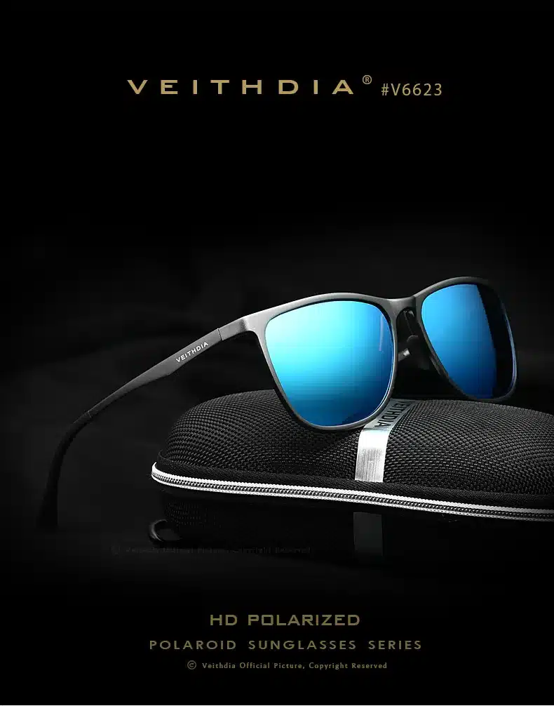VEITHDIA Retro Aluminum Magnesium Brand Men's Mirror Sunglasses Polarized Lens Vintage Eyewear Driving Sun Glasses For Men 6623 2