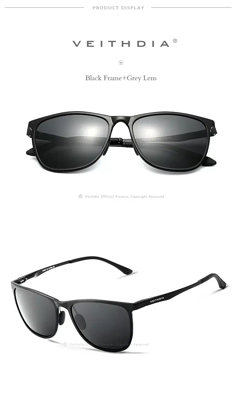 VEITHDIA Retro Aluminum Magnesium Brand Men's Mirror Sunglasses Polarized Lens Vintage Eyewear Driving Sun Glasses For Men 6623 7