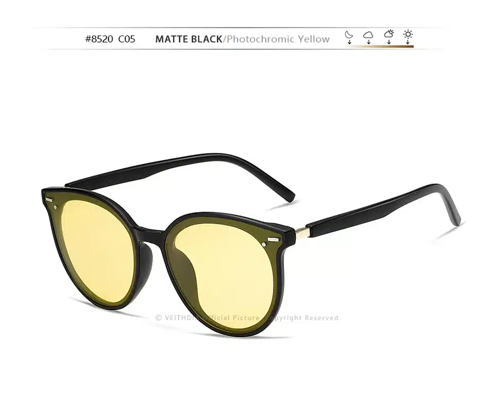 VEITHDIA Brand Photochromic Womens Sunglasses Polarized Mirror Lens Vintage Day Night Dual Sun Glasses Female For Women V8520 28