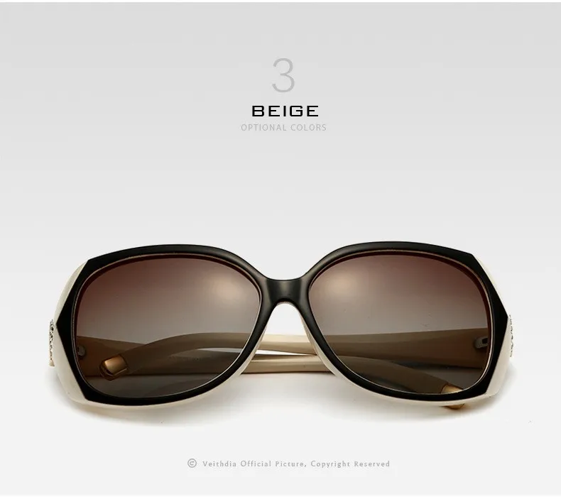 VEITHDIA Women Fashion Big Oversize Sunglasses Polarized Sun Glasses Ladies Vintage oculos de sol feminino For Women VT7011 17