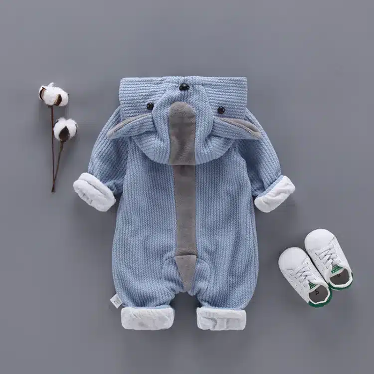 Newbrown Autumn & Winter Newborn Infant Baby Clothes Jumper Boys Romper Hooded Jumpsuit Outfits Baby Bebe Menino Macacao 12