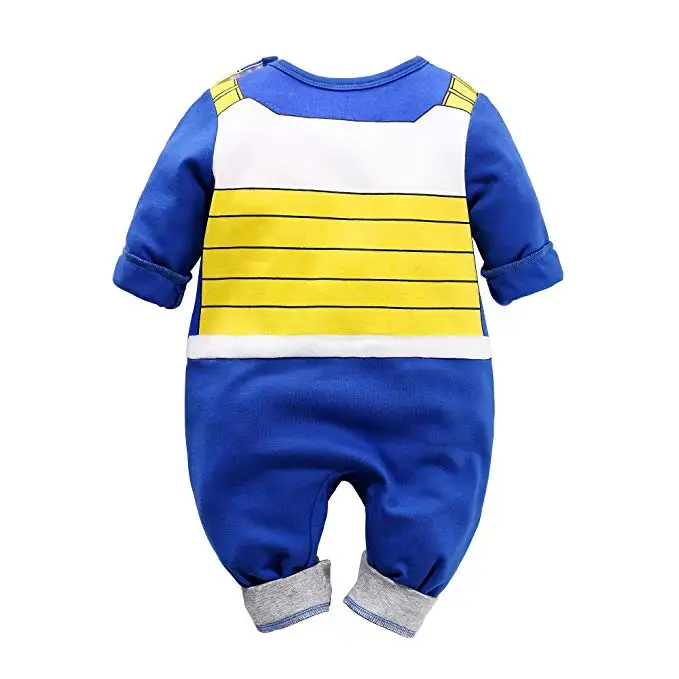 Yierying Baby Clothes Newborn baby Rompers 100% Cotton Dragon Ball Vegeta Jumpsuits Baby Lovely Long Sleeve Cartoon Clothing 2
