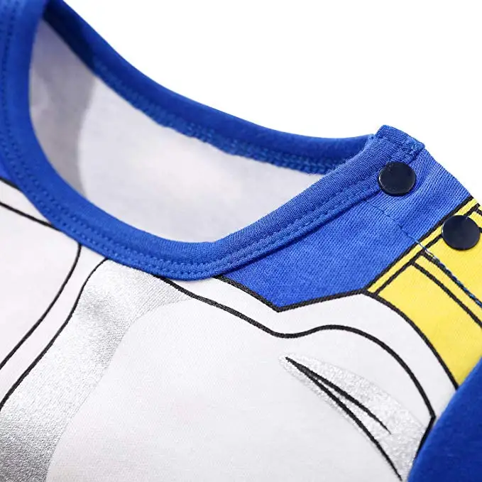 Yierying Baby Clothes Newborn baby Rompers 100% Cotton Dragon Ball Vegeta Jumpsuits Baby Lovely Long Sleeve Cartoon Clothing 6