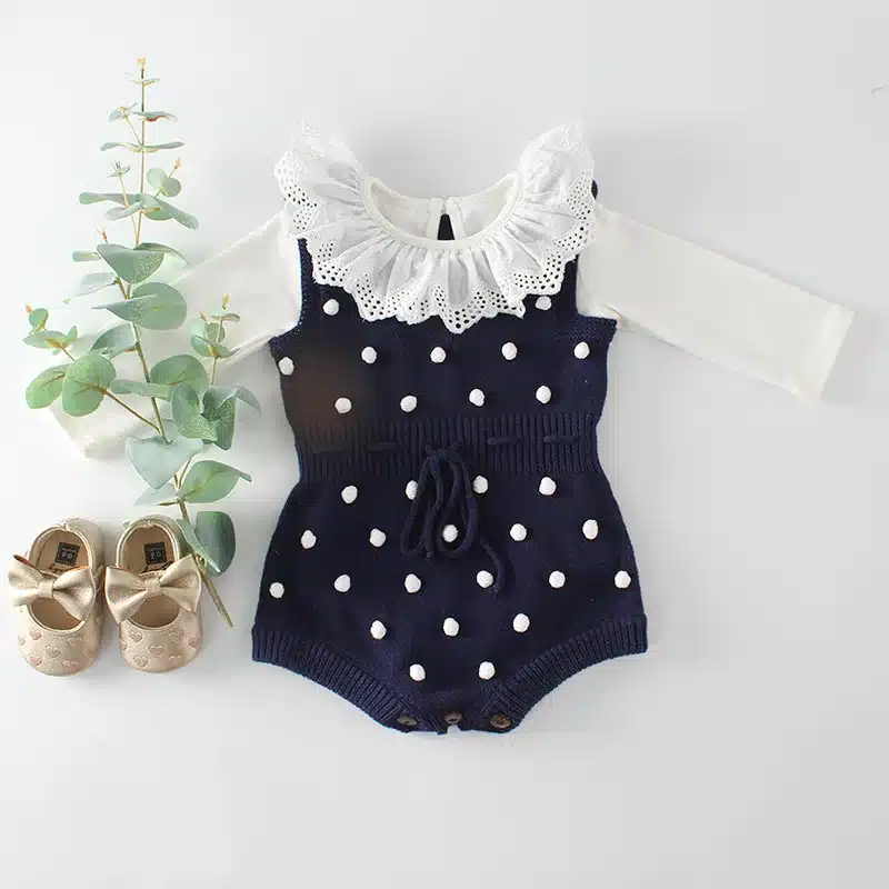 Baby Knitted Clothes Autumn Knit Baby Rompers Girl Pompom Baby Girl Romper Boys Jumpsuit Overall Newnborn Infant Baby Clothes 11