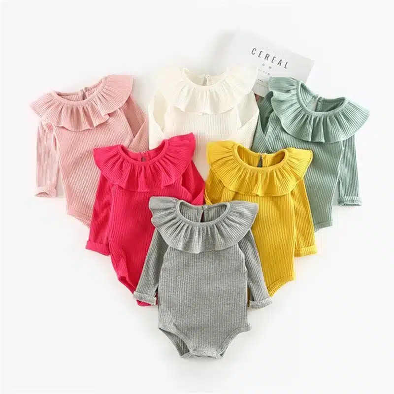 Spring Autumn Baby Girl Knitted Rompers Princess Newborn Baby Clothes Girls Boys Long Sleeve Jumpsuit Kids Baby Outfits Clothes 4