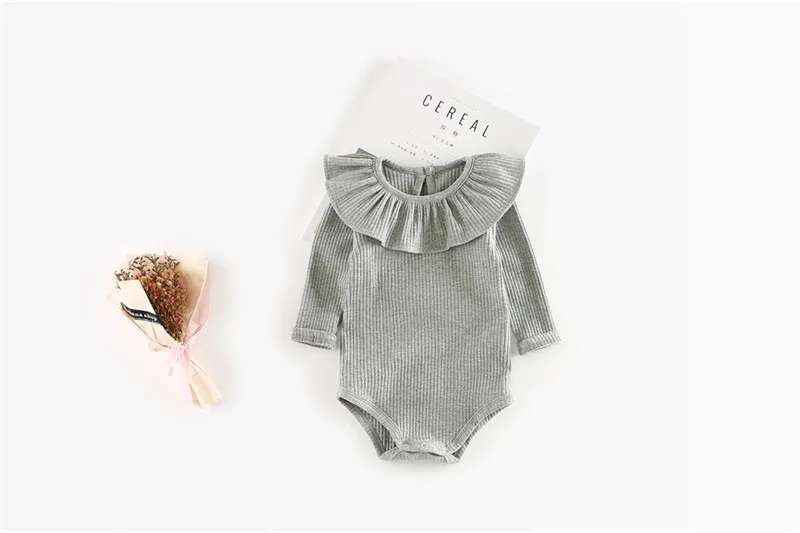 Spring Autumn Baby Girl Knitted Rompers Princess Newborn Baby Clothes Girls Boys Long Sleeve Jumpsuit Kids Baby Outfits Clothes 6